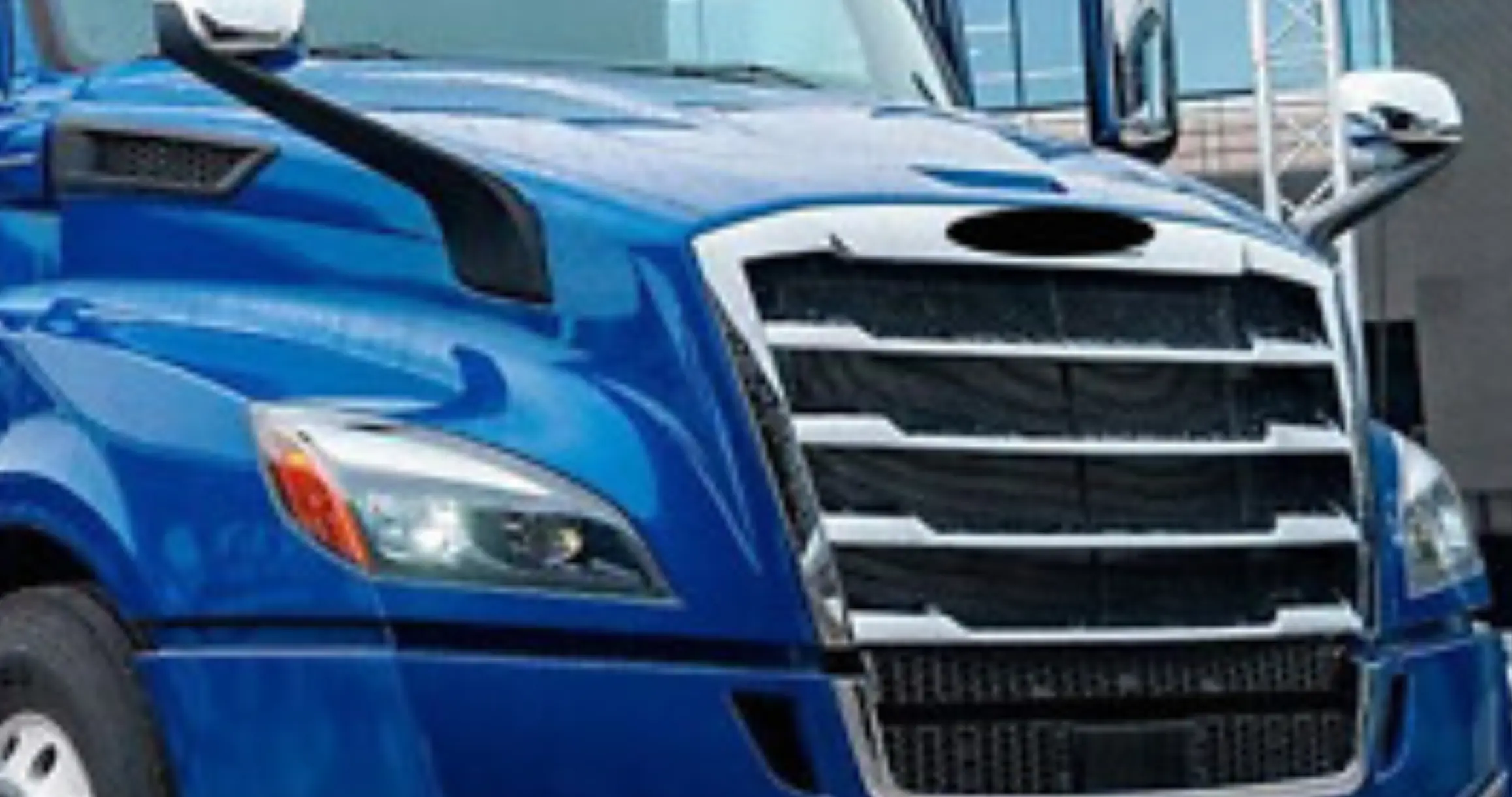 Cascadia 2018+ Hood Mirror Product with Application